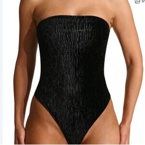 Naked Wardrobe Elegant Black Bodysuit